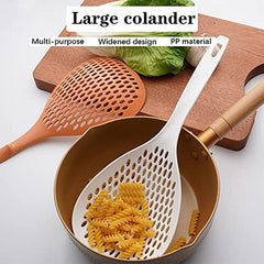 2pcs Strainer Scoop Colander Slotted Pasta Spoon Kitchen Skimmer Spoon