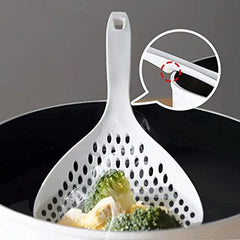 2pcs Strainer Scoop Colander Slotted Pasta Spoon Kitchen Skimmer Spoon