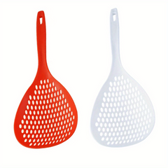 2pcs Strainer Scoop Colander Slotted Pasta Spoon Kitchen Skimmer Spoon