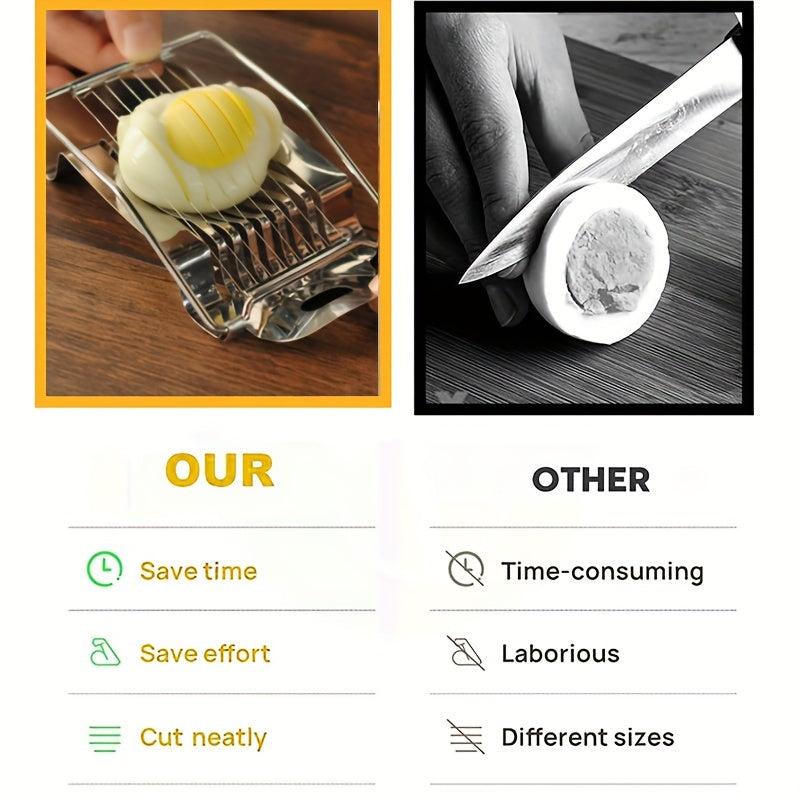 Stainless Steel Egg Cutter Egg Split Slicer