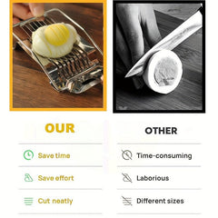 Stainless Steel Egg Cutter Egg Split Slicer