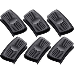 6pcs Silicone Hot Handle Holder Rubber Insulated Clips for Cast Iron Pot