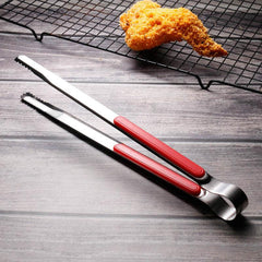 1pc Stainless Steel BBQ Tongs Food Kitchen Utensils