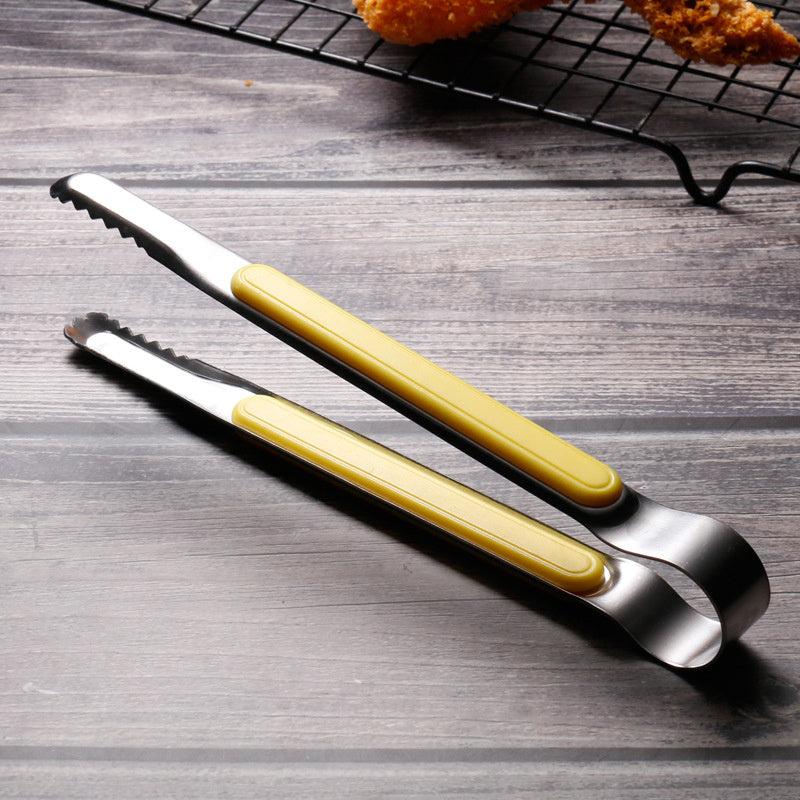 1pc Stainless Steel BBQ Tongs Food Kitchen Utensils