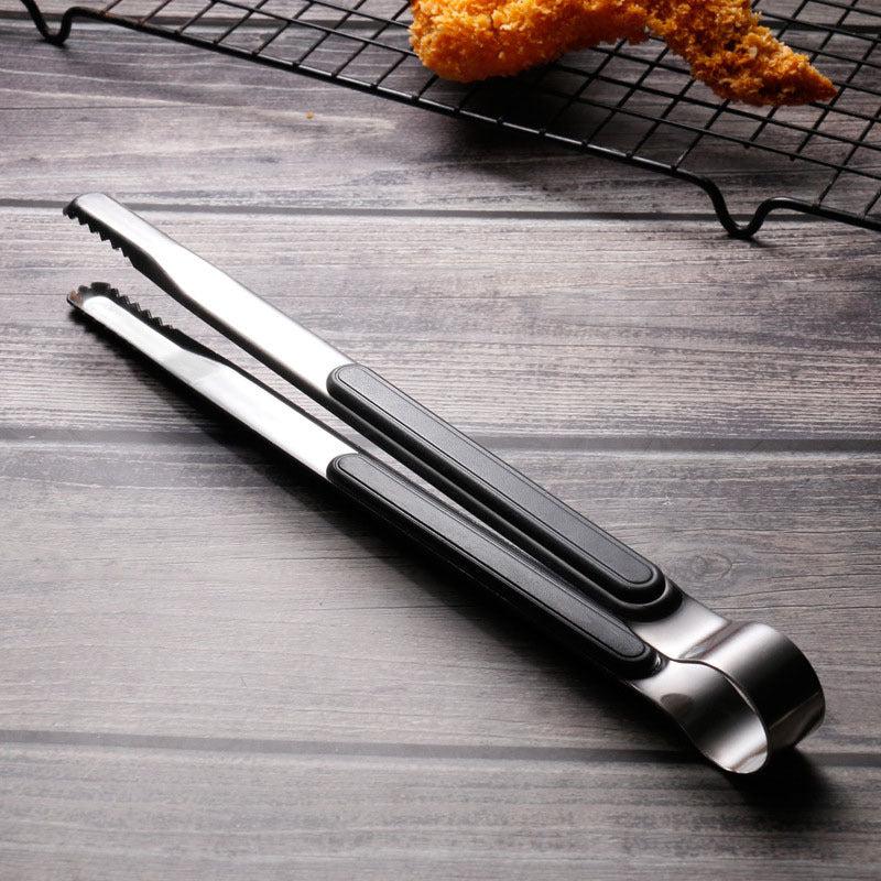 1pc Stainless Steel BBQ Tongs Food Kitchen Utensils