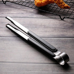 1pc Stainless Steel BBQ Tongs Food Kitchen Utensils