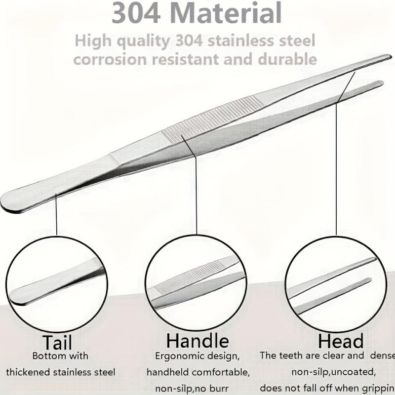 Stainless Steel Food Tongs Buffet Tweezers Clip