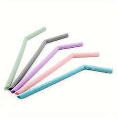 6pcs Silicone Straws & Cleaning Brushes Set for 30oz & 20oz Cups