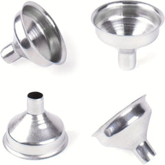 Set of 6 Stainless Steel Mini Funnels for Bottles Essential Oils Spices