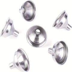 Set of 6 Stainless Steel Mini Funnels for Bottles Essential Oils Spices