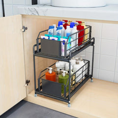 Pull Out Spice Rack Kitchen Organization Sliding Spice Organizer Shelf