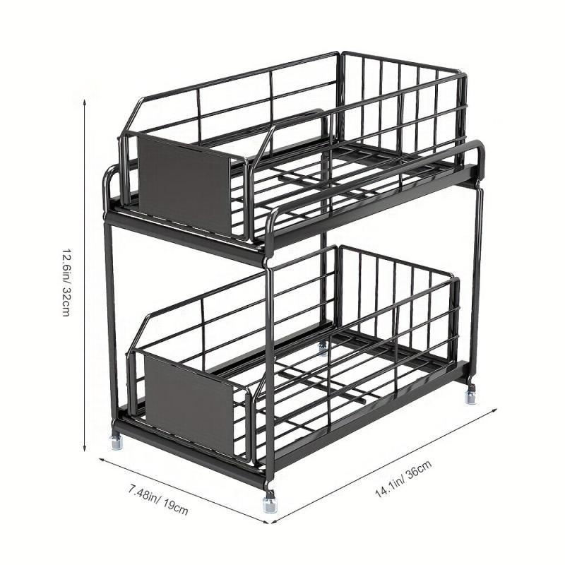 Pull Out Spice Rack Kitchen Organization Sliding Spice Organizer Shelf
