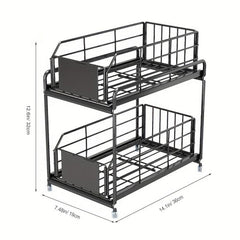 Pull Out Spice Rack Kitchen Organization Sliding Spice Organizer Shelf