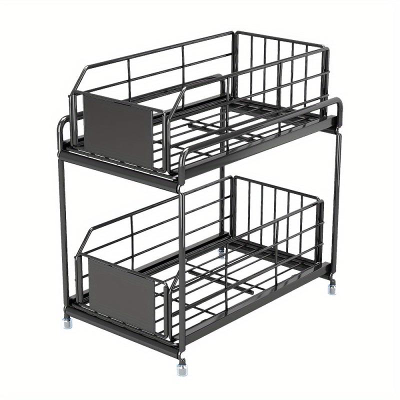 Pull Out Spice Rack Kitchen Organization Sliding Spice Organizer Shelf