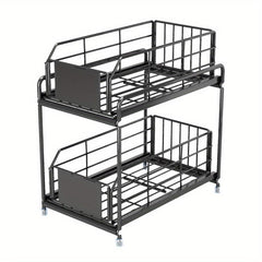 Pull Out Spice Rack Kitchen Organization Sliding Spice Organizer Shelf