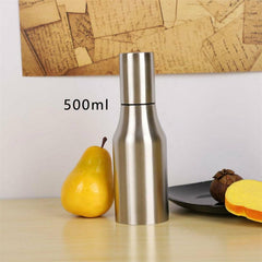 Stainless Steel Olive Dispenser Bottle w/ Cap