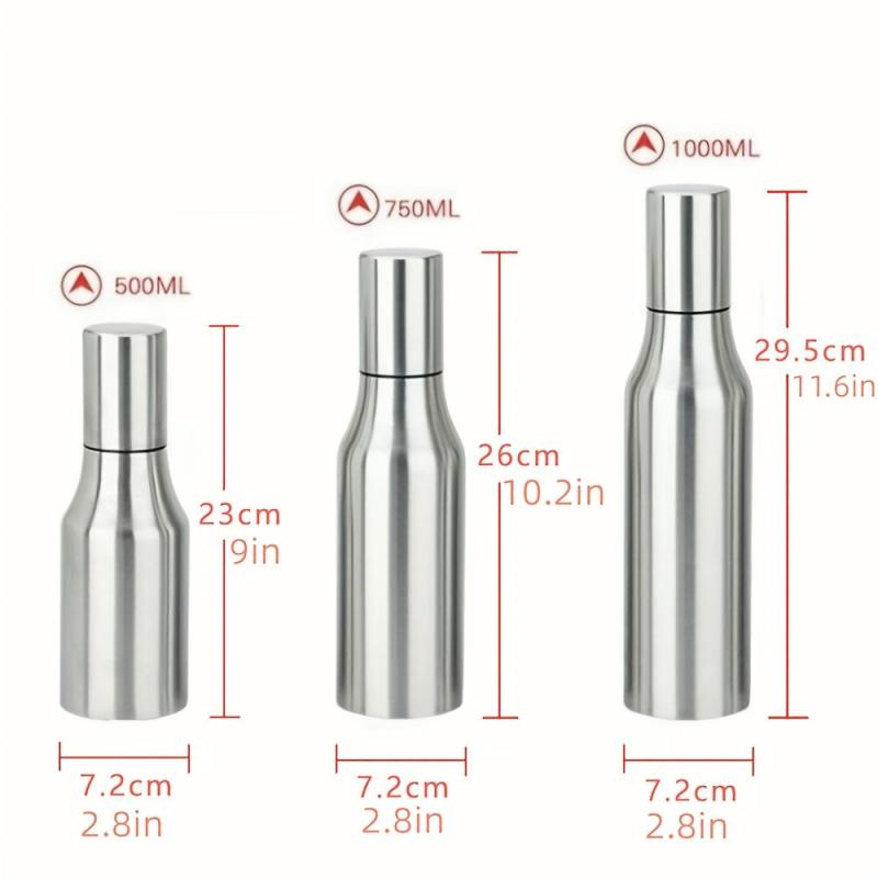 Stainless Steel Olive Dispenser Bottle w/ Cap