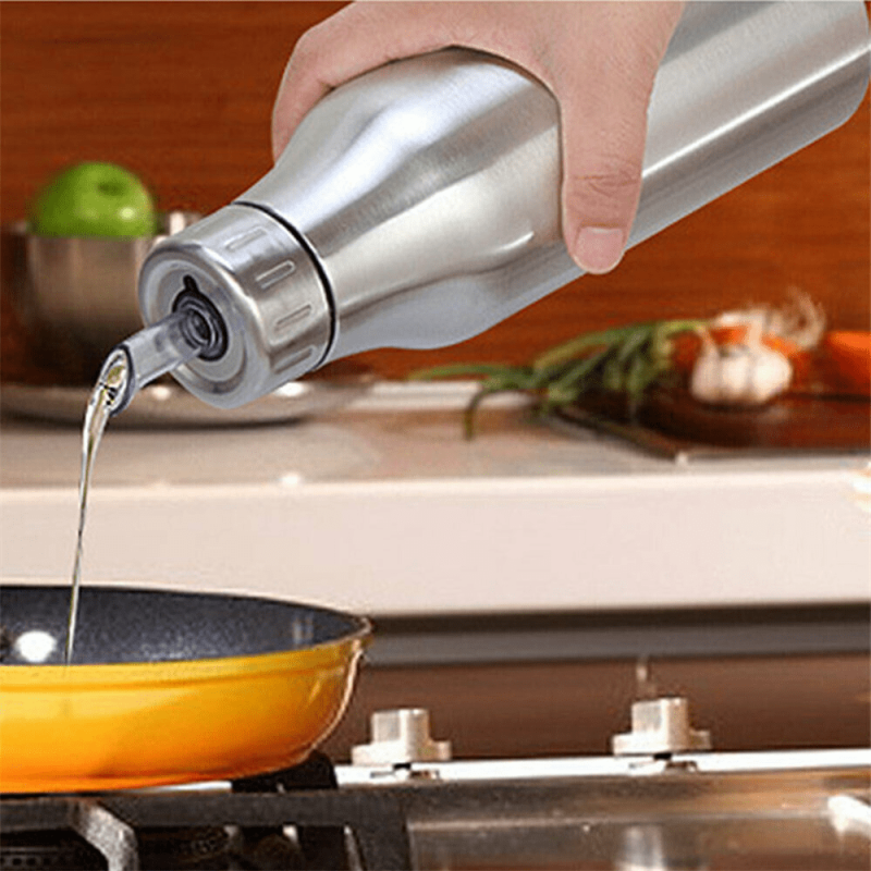 Stainless Steel Olive Dispenser Bottle w/ Cap