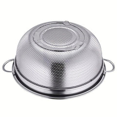 Stainless Steel Colander Strainer with Handle for Kitchen Drainage