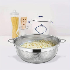 Stainless Steel Colander Strainer with Handle for Kitchen Drainage