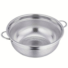 Stainless Steel Colander Strainer with Handle for Kitchen Drainage