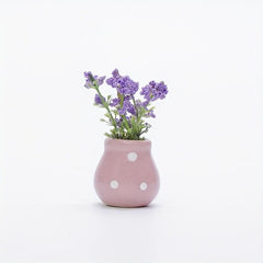 6pcs Mini Ceramic Vase Magnets 3D Simulation Flower Decoration Sticker