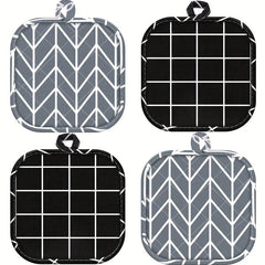 Lattice Printing Thickened Pot Holder Plaid Pattern Heat Insulation Pad