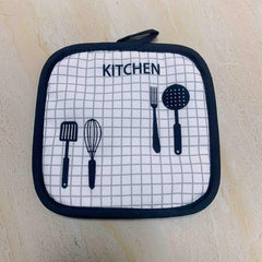 Lattice Printing Thickened Pot Holder Plaid Pattern Heat Insulation Pad