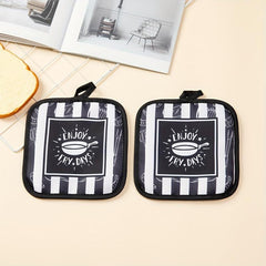 Lattice Printing Thickened Pot Holder Plaid Pattern Heat Insulation Pad