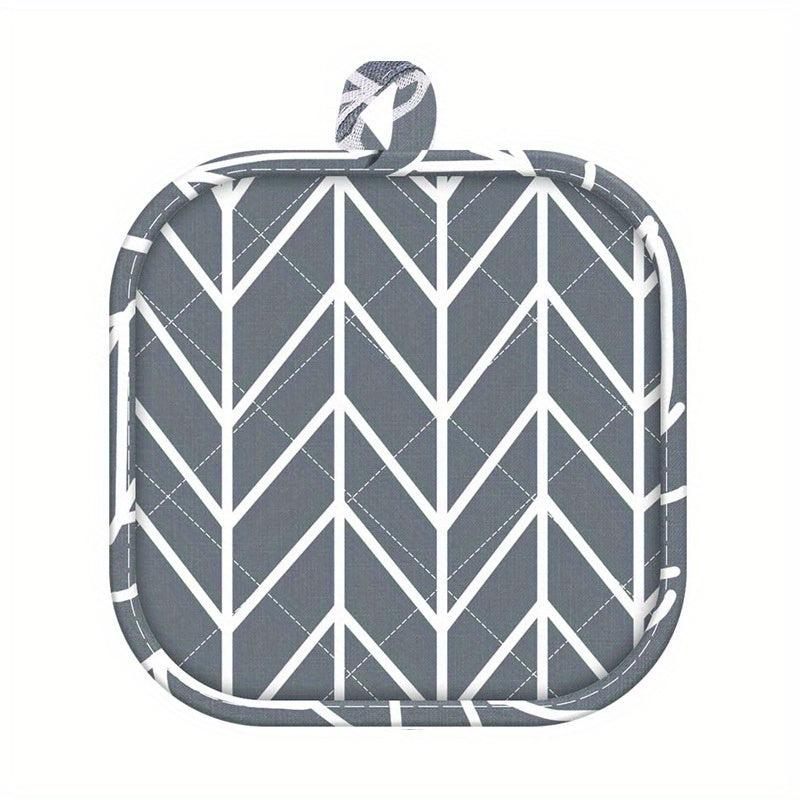 Lattice Printing Thickened Pot Holder Plaid Pattern Heat Insulation Pad