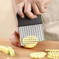 Crinkle Potato Cutter Chef Multi Stainless Steel Chopper For Carrot