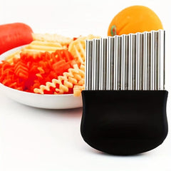 Crinkle Potato Cutter Chef Multi Stainless Steel Chopper For Carrot
