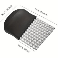 Crinkle Potato Cutter Chef Multi Stainless Steel Chopper For Carrot