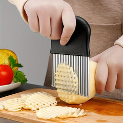 Crinkle Potato Cutter Chef Multi Stainless Steel Chopper For Carrot
