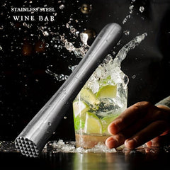Stainless Steel Cocktail Muddler for Home and Bar Use