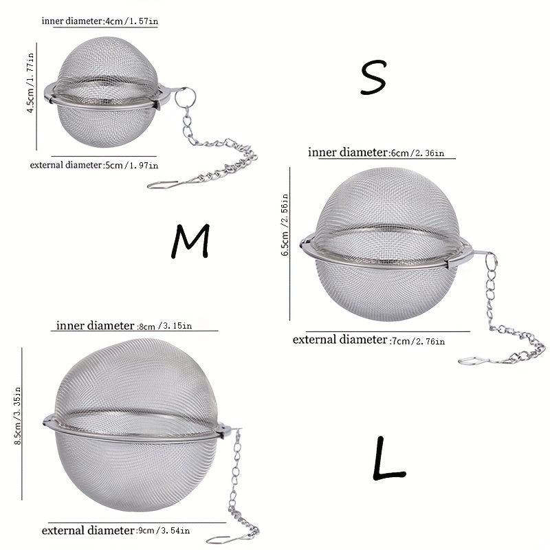 1pc Mesh Seasoning Ball Spice Ball Metal Tea Bag Tea Ball Tea Strainer