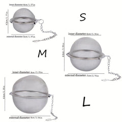 1pc Mesh Seasoning Ball Spice Ball Metal Tea Bag Tea Ball Tea Strainer