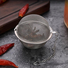 1pc Mesh Seasoning Ball Spice Ball Metal Tea Bag Tea Ball Tea Strainer