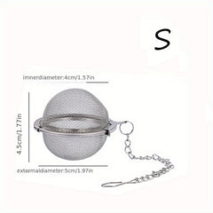 1pc Mesh Seasoning Ball Spice Ball Metal Tea Bag Tea Ball Tea Strainer