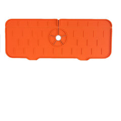 Silicone Drying Pad Square Floral Pattern Dish Drying Mat