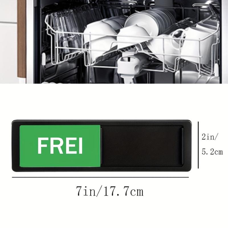 1pc Dishwasher Magnet Sign Reversible Indicator Kitchen Gadgets