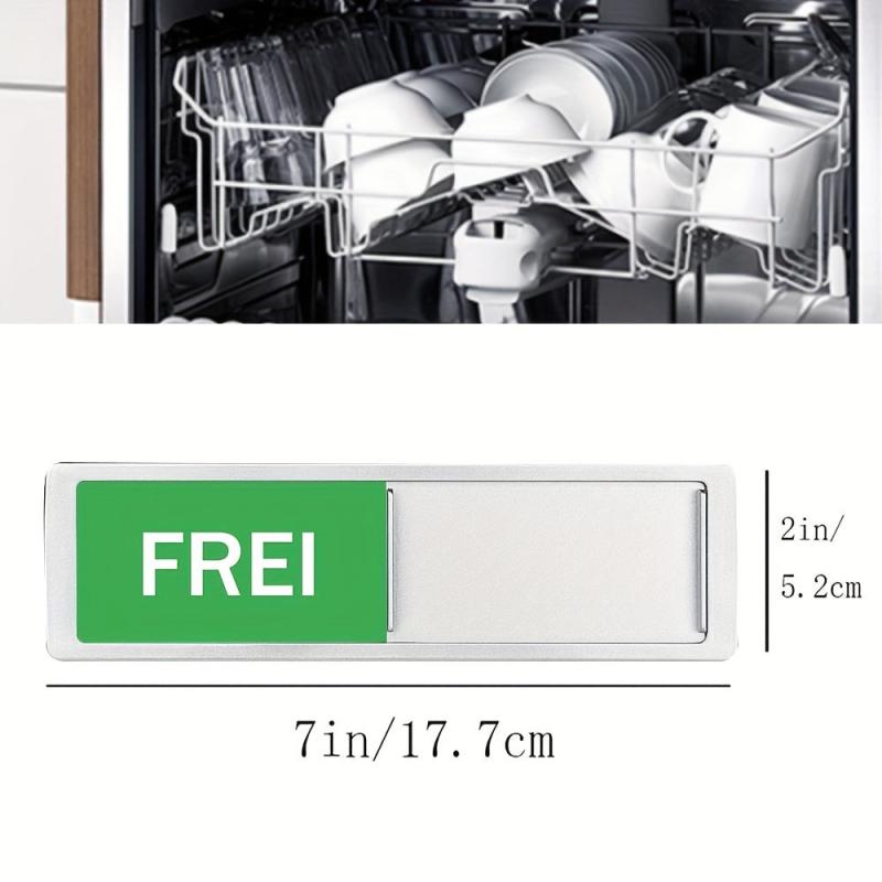 1pc Dishwasher Magnet Sign Reversible Indicator Kitchen Gadgets