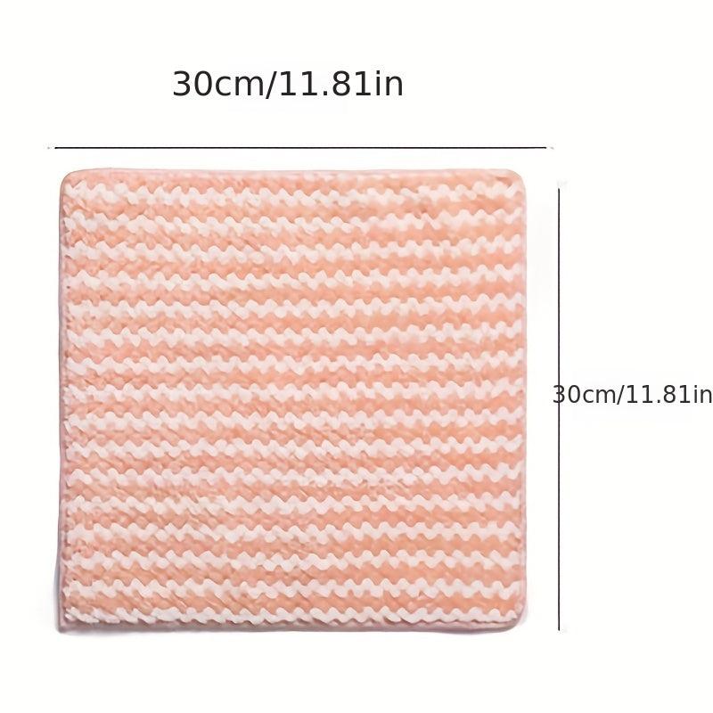 3pcs Microfiber Dish Cloths Double Sided Kitchen Cleaning Drying Towels