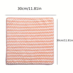 3pcs Microfiber Dish Cloths Double Sided Kitchen Cleaning Drying Towels