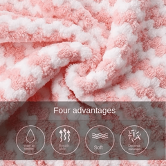 3pcs Microfiber Dish Cloths Double Sided Kitchen Cleaning Drying Towels
