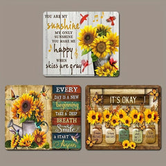 3pcs Sunflower Fridge Magnets for Home Gift and Decoration