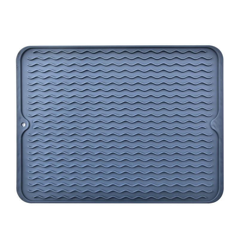 2pcs Cutlery Drain Mat Silicone Placemats Kitchen Insulation Table Mat