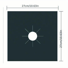 4pcs Gas Stove Protective Mat High Temp Resistant Washable Kitchen Use