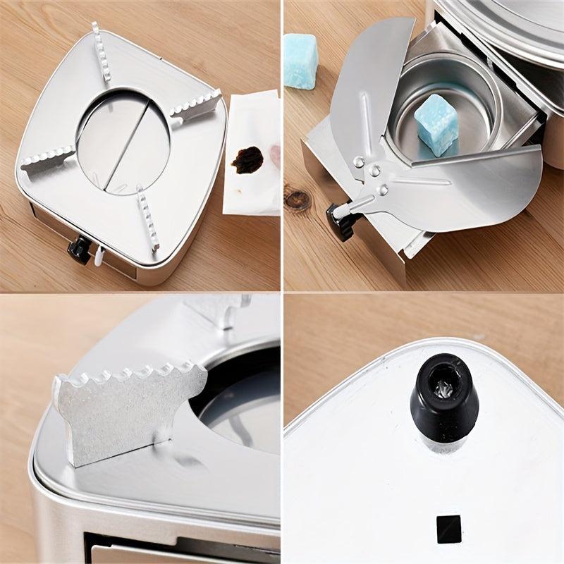 Mini Portable Alcohol Stove Drawer Type - Outdoor Camping Cookware
