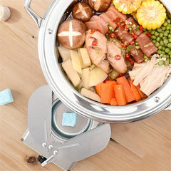 Mini Portable Alcohol Stove Drawer Type - Outdoor Camping Cookware